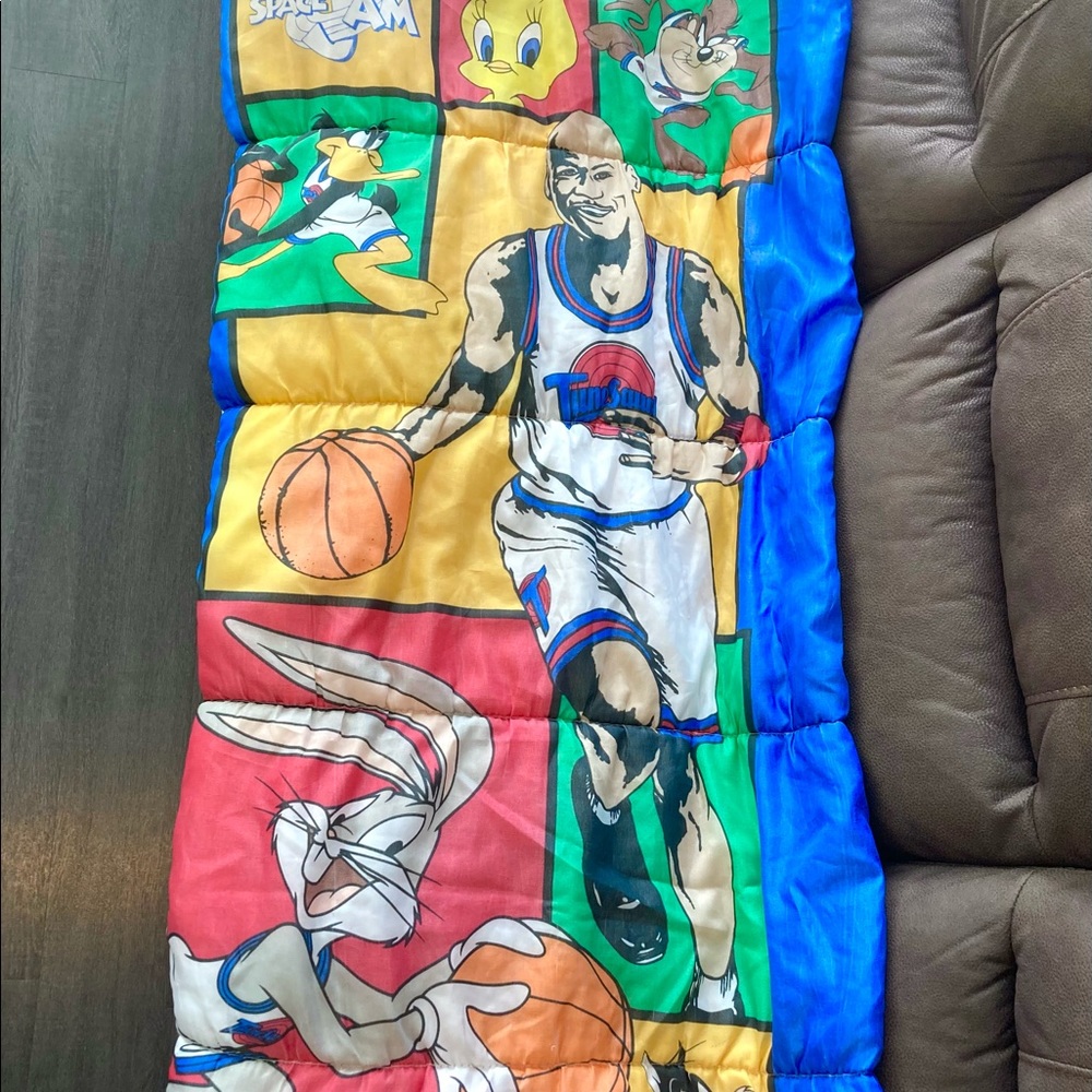 Michael Jordan Space Jam Looney Toons Sleeping Bag | Twin Size | Great Condition